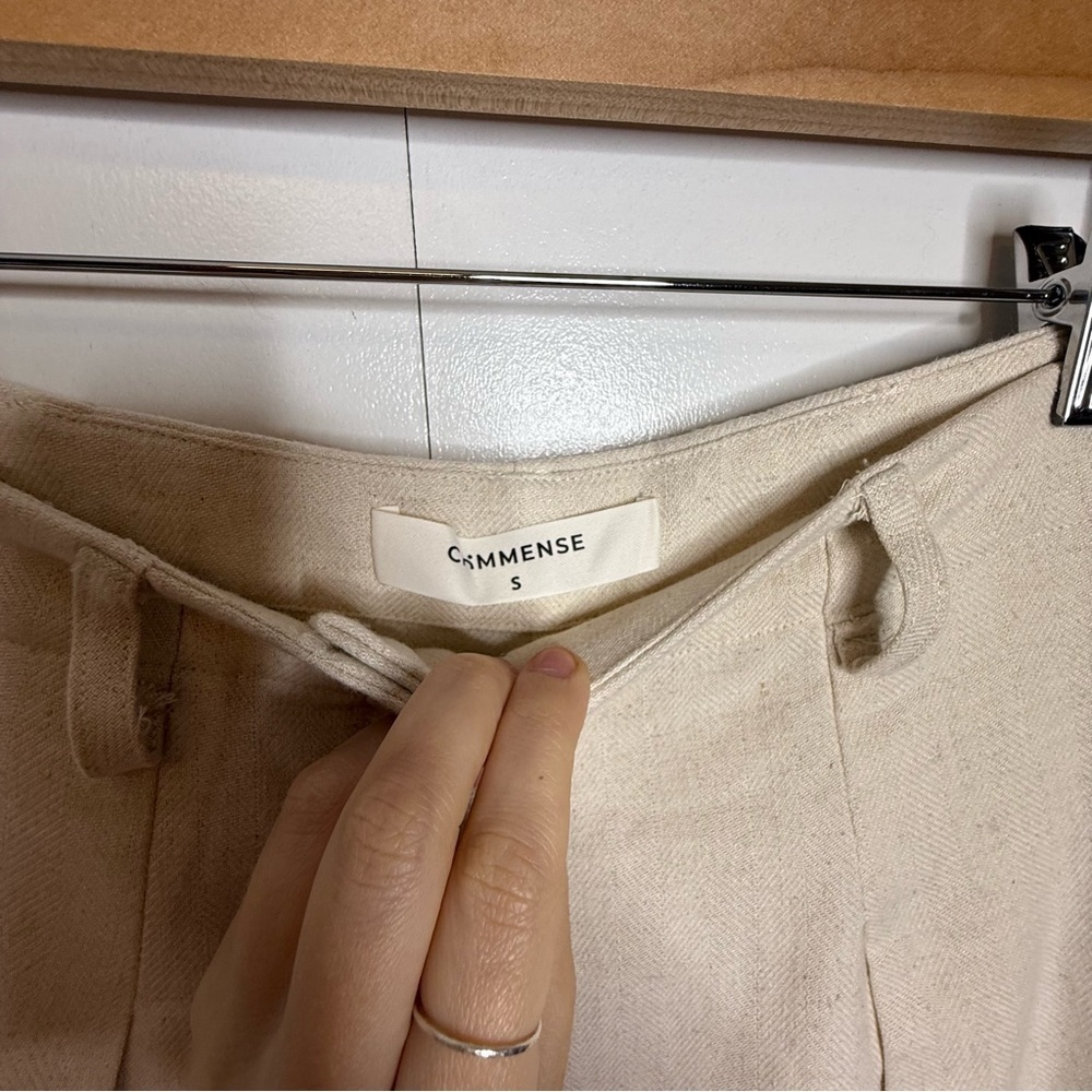 Commense Linen Blends Casual Pants Set Khaki Small NWT - Picture 13 of 16